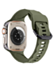 Silicone Wave Sport Strap (OLIVER GREEN) for iWatch (42 / 44 / 45 / 49mm) (Only Ground Shipping)