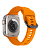 Silicone Wave Sport Strap (ORANGE) for iWatch (42 / 44 / 45 / 49mm) (Only Ground Shipping)