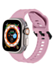 Silicone Wave Sport Strap (PURPLE) for iWatch (42 / 44 / 45 / 49mm) (Only Ground Shipping)
