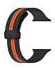 MagStripe Dual Color Magnetic Silicone Band (BLACK & ORANGE) for iWatch (42 / 44 / 45 / 49mm) (Only Ground Shipping)