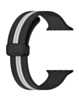 MagStripe Dual Color Magnetic Silicone Band (BLACK & WHITE) for iWatch (42 / 44 / 45 / 49mm) (Only Ground Shipping)
