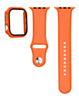 Silicone Soft Band with Tempered Glass (ORANGE) for iWatch 42mm (2024) (Only Ground Shipping)
