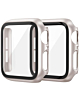 iWatch 42mm (2024) Hard PC Bumper Case with Tempered Glass - GOLD (Only Ground Shipping)
