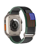 iWatch (42/44/45/49mm) USA Flag Velcro Nylon Loop Strap-Blue Black (Only Ground Shipping)