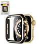 iWatch 44mm Shinny Hard PC Bumper Case - BLACK & GOLD (Only Ground Shipping)