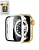 iWatch 44mm Shinny Hard PC Bumper Case - WHITE & GOLD (Only Ground Shipping)