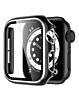 iWatch 45mm Shinny Hard PC Bumper Case - BLACK & SILVER (Only Ground Shipping)