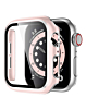 iWatch 45mm Shinny Hard PC Bumper Case - PINK & SILVER (Only Ground Shipping)