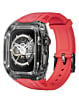 Transparent Protective Watch Band for iWatch (44mm / 45mm) - RED (Only Ground Shipping)