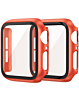 iWatch 46mm Hard PC Bumper Case with Tempered Glass - RED (Only Ground Shipping)