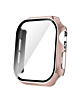 iWatch 46mm (2024) Shinny Hard PC Bumper Case - PINK & SILVER (Only Ground Shipping)