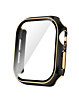 iWatch 46mm (2024) Shinny Hard PC Bumper Case - BLACK & ROSE GOLD (Only Ground Shipping)
