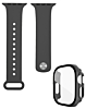 iWatch 49mm Silicone Soft Band & Bumper Case with Tempered Glass - DARK GREEN (Only Ground Shipping)