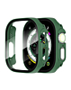 iWatch 49mm Hard PC Bumper Case with Tempered Glass - DARK GREEN (Only Ground Shipping)