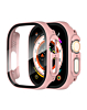 iWatch 49mm Hard PC Bumper Case with Tempered Glass - PINK (Only Ground Shipping)