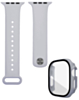 iWatch 49mm Silicone Soft Band & Bumper Case with Tempered Glass - GRAY (Only Ground Shipping)