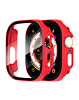 iWatch 49mm Hard PC Bumper Case with Tempered Glass - RED (Only Ground Shipping)