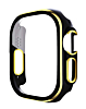iWatch 49mm Shinny Hard PC Bumper Case - BLACK & GOLD (Only Ground Shipping)