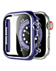 iWatch 49mm Shinny Hard PC Bumper Case - BLUE & SILVER (Only Ground Shipping)