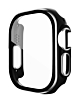 iWatch 49mm Shinny Hard PC Bumper Case - BLACK & SILVER (Only Ground Shipping)