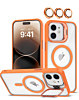 Transpalet Silicone Case (ORANGE) for iPhone 11 with Camera Stand and Camera Lens (Only Ground Shipping)