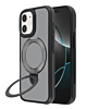 Matte Transparent Case with Wireless Charging Kickstand - BLACK for iPhone 11 (Only Ground Shipping)