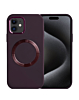 Soft Solid Silicone Case with Wireless Charging - DARK MAROON for iPhone 11 (Only Ground Shipping)
