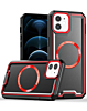 Non-Slip Translucent Matte Wireless Charging Case - BLACK & RED for iPhone 11 (Only Ground Shipping)