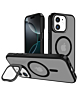 Slim Transparent Camera Stand Case with Wireless Charging - BLACK for iPhone 11 (Only Ground Shipping)