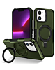 Hard PC Shockproof Case w /Ring Holder - GREEN for iPhone 11 (Only Ground Shipping)