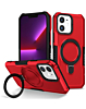 Hard PC Shockproof Case w /Ring Holder - RED for iPhone 11 (Only Ground Shipping)