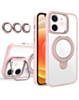 Magnetic Clear Case with 2 Kickstand & Camera Lens - PINK for iPhone 11 (Only Ground Shipping)
