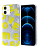 Love Me Printed Clear Case - E7 for iPhone 11 (Only Ground Shipping)