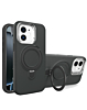 Support Heavy Duty Case with Wireless Charging Kickstand - BLACK for iPhone 11 (Only Ground Shipping)