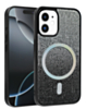 Wireless Charging Bling Diamond Crystal Case - BLACK & SILVER for iPhone 11 (Only Ground Shipping)