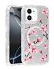 Flower Design Transparent Case with Wireless Charger - Style 1 for iPhone 11 (Only Ground Shipping)