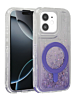 Wireless Charging Protective Glitter Liquid Bumper Case - PURPLE for iPhone 11 (Only Ground Shipping)