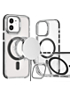 Thin Magnetic Clear Case with Camera Stand Kickstand - BLACK for iPhone 11 (Only Ground Shipping)