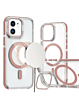 Thin Magnetic Clear Case with Camera Stand Kickstand - PINK for iPhone 11 (Only Ground Shipping)