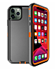 Heavy Duty Case for iPhone 11 Pro Max (BLACK & ORANGE) (Only Ground Shipping)