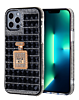 Crystal Stones Case with Perfume Adornment - BLACK for iPhone 8P / 7P (Only Ground Shipping)