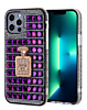 Crystal Stones Case with Perfume Adornment - PURPLE for iPhone 8P / 7P (Only Ground Shipping)