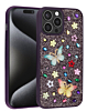 Butterfly Glitter Rhinestone Case - DARK PURPLE for iPhone 12 Pro Max (Only Ground Shipping)