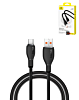 BASEUS Pudding Series USB A-C Fast Charging Data Cable (BLACK) (6A/100w) (6ft) (Only Ground Shipping)