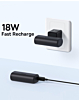 BASEUS Compact Fast Charging Power Bank USB-C with USB-C Charging Cable (20W) (CLUSTER BLACK) (5000 mAh) (Only Ground Shipping)