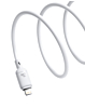 BASEUS Silky Series Fast Charging Cable USB C-L (MOON WHITE) (6ft) (20W) (Only Ground Shipping)