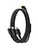 BASEUS Silky One-for-Three Fast Charging Cable USB-C to M+L+C (5ft) (100W) (COSMIC BLACK) (Only Ground Shipping)