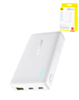 BASEUS EnerFill FP21 Power Bank with USB C-C Fast Charging Cable (22.5W) (10000mAh) (MOON WHITE) (Only Ground Shipping)