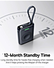 BASEUS EnerFill FW11 Portable Wireless Charger with Built-in Cable for Apple Watch (5W) (1640mAh) (BLACK) (Only Ground Shipping)