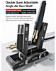 QianLi Adjustable Angle Double Station Intelligent Hot Air Gun Holder (Not Returnable) (Only Ground Shipping)